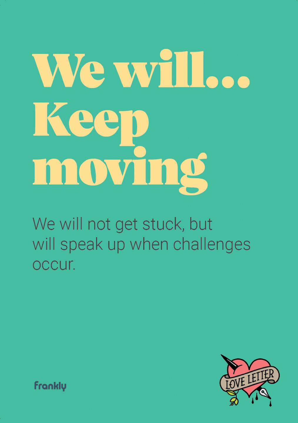 GROW poster green colour